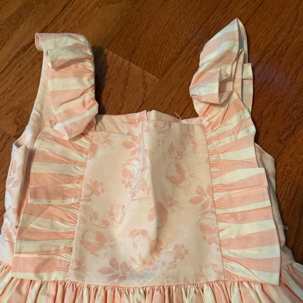 Darling Mae by Ric Rac & Ruffles Pink Stripe Ruffled Sundress - Picture 2 of 6